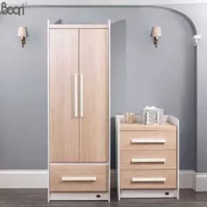 어린이 아동 옷장 침실 수납장 양문형 화이트 우드
