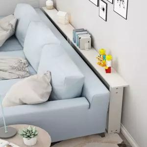 틈새 테이블 소파 사이드 100x10 협탁 장식장 화이트 슬림 얇은 선반