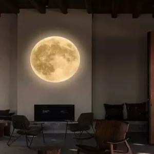 원형 무드등 달 조명 카페 감성 침실 인테리어 벽장식 매장 램프 볼형