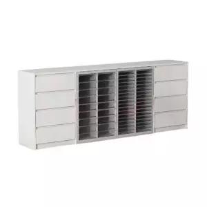 네일샵서랍장 매니 보관함 진열장 소품 철제 순백색