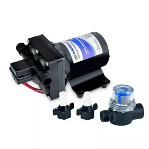 캠핑카 워터펌프 다이어프램 카라반 검정색SFL42-013-035-12V5.0L 요트 물부스