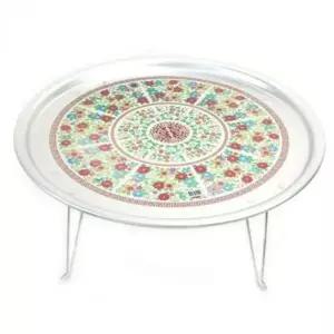 레트로밥상 양은 레트로 밥상 원형 다과상 53cm