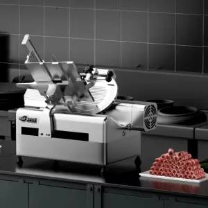 식당용 자동 전기 고기 냉동육 슬라이서 업소용 육절기