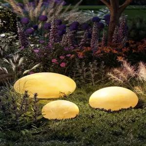 정원 조명 조약돌 스톤램프 방수 야외 테라스 바닥 포인트 풍경 돌전등 라이트