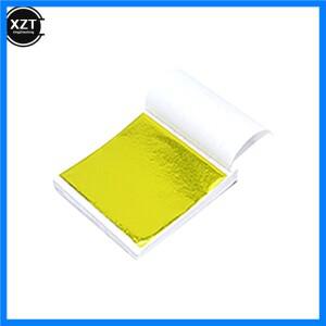 100 시트 모조 금 은 구리 호일 종이 잎 도금 DIY 아트 공예 종이, 생일 파티 웨딩 디저트 장식