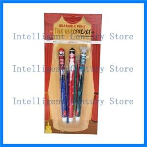 (HBA12) 만화 지울 수 있는 젤 펜 크리스마스 에디션 학생용 지우개가 필기구 문구 생일 새해 선물