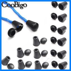 뚜껑이 달린 플라스틱 토글 클립, 코드 잠금 끝 벨 스토퍼, 스포츠웨어 모자 로프, 의류 DIY 액세서리, 블