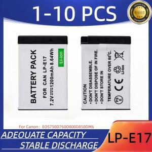 LP-E17 디지털 카메라 배터리 1200mAh 충전식 캐논 EOS 750D 800D M6에 적합