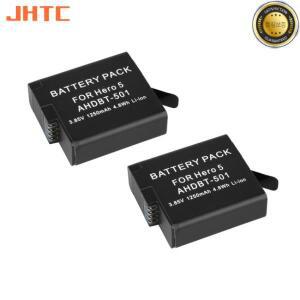 Gopro Hero 5 6 7 용 JHTC 배터리 Bateria 검정색 카메라 1250mah