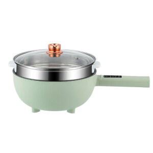 전기 프라이팬 멀티 캠핑용 전골냄비 여행용 프라이 layer 미니전기후라이팬 쿠커 그린