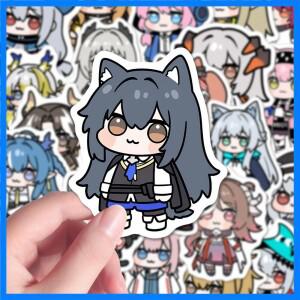 10/57Pcs 인기 게임 Arknights 애니메이션 Q 버전 스티커 방수 스케이트 보드 수하물 노트북 전화 냉장고 D