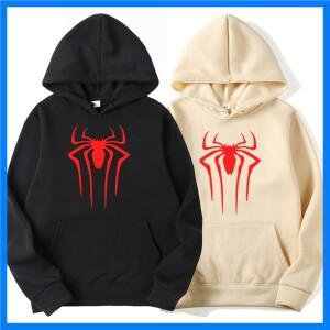 2024 패션 브랜드 남성 까마귀 캐주얼 스웨터 남성/여성 탑 솔리드 컬러 프린트 스파이더