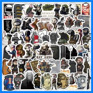 Tarkov에서 탈출 게임 스티커, 만화 데칼, 스케이트보드 노트북 오토바이 휴대폰 방수 어린이 장난감, 10 P