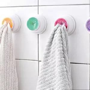 무타공 욕실 주방 수건걸이 실리콘 부착 행주걸이 화이트 걸이