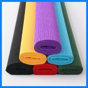 컬러 크레페 종이 롤, 종이 접기, 주름진 크레페 종이 공예, DIY 꽃 장식, 선물 포장지 공예, 50x250cm