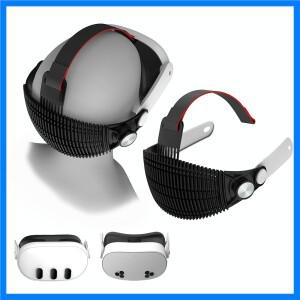 메타 퀘스트 2 / 3 3S용 실리콘 헤드 부드럽고 편안한 VR 누워서 플레이를 위한 가벼운 지지대