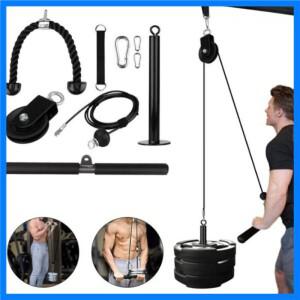 멀티 피스 DIY 풀리 로프 팔 근력 삼두근 벨트 케이블 액세서리 키트