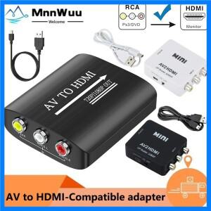MnnWuu AV to HDMI 호환 컨버터, 미니 복합 CVBS 비디오 박스