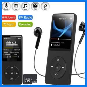 블루투스 Mp3 음악 플레이어, USB 충전 레코드, 디지털 화면, 미디어 무손실 휴대용 포켓 스포츠, 달리기