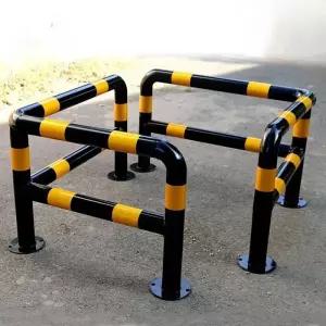 충돌방지 볼라드 L형 스틸 가드레일 안전 보호대 철제 주차차단