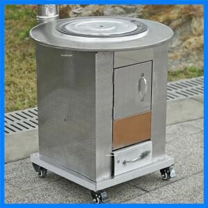 휴대용 화덕 모바일 야외 장작 스토브, 가정용 농촌 에너지 절약 스테인레스 스틸 파이어 우드 히터 N