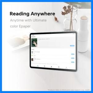 10인치 전자책 리더 초박형 컬러 RLCD 스크린 태블릿, 휴대용 안드로이드 OS 지원 Google Play