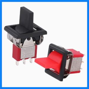 SPDT 리셋 래칭 토글 스위치 RLS-102 5A 125V 3A AC 미니 6핀 ON-ON 로커