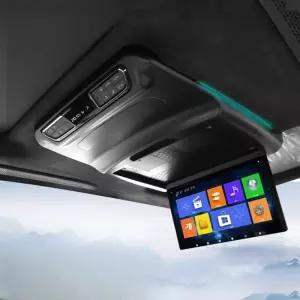 천장 모니터 카니발 전동 15인치 터치스크린 접이식 베이지 루프