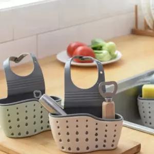 걸이식 배수홀 수세미걸이 수도꼭지 위생 주방정리함 수납 싱크대