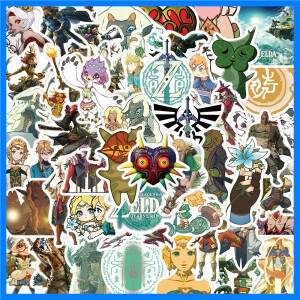 50Pcs 젤다의 전설 낙서 스티커 기타 스케이트 보드 냉장고 수하물 방수 게임 장식