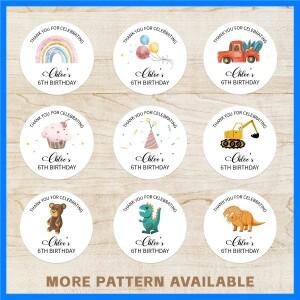 생일을위한 사용자 정의 스티커 로고 레이블 생일, 선물 상자 방수 개인 디자인