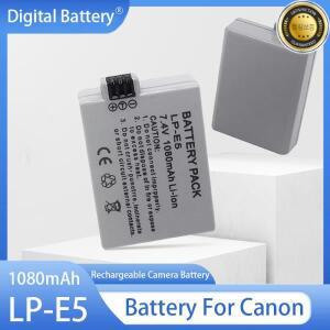LP-E5 배터리 1080mAh 충전식 캐논 450D 키스 X2 X3 F 반란군 XS T1i 카메라