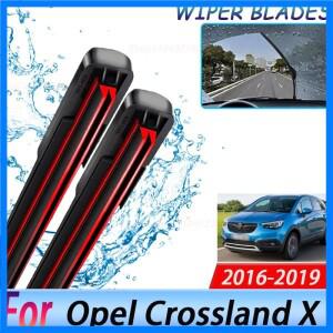 오펠 크로스랜드 X 2016-2019용 2개 26인치 전면 와이퍼 블레이드 윈드실드 윈드스크린 창문 커터 액세서리