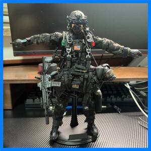 M013 미니 타임즈 장난감, 1/6 군인 도장 팀 해군 특수 부대, 강아지와 함께 12 인치 액션 피규어 모델 주