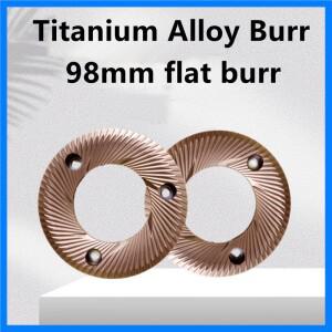 티타늄 합금 커피 연마기 디스크 버 플랫 C98pro-DL 및 EK43 밀 기계용, 빅 사이즈 98mm