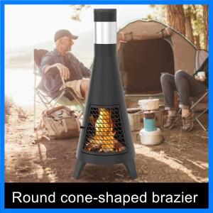 안뜰 장작 난로 야외 빌라 정원 모닥불 바베큐 숯