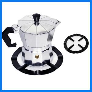 1개 스테인리스 스틸 가스레인지 랙 모카포트 커피포트 주방 스탠드 시머 링 안전한 스토브탑 리듀서