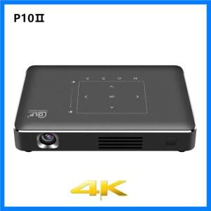 DLP P10 II 4K 미니 휴대용 프로젝터 Amlogic T972 안드로이드 9.0 2.4G/5G 와이파이 블루투스 4.2 홈 시어