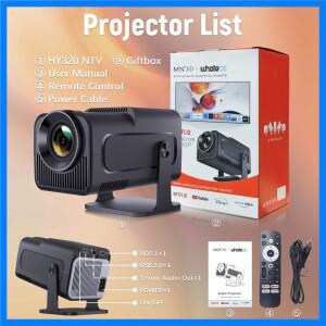 스마트 프로젝터 넷플릭스 WHALE OS 1080P 네이티브 해상도 2000:1 명암비 블루투스 음성 리모컨 2.4G 5G