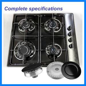 프리미엄 가스 스토브 교체 부품 냄비 캡 커버 세트 휴대용 버너 설치가 매우 쉽습니다.