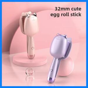 에그 롤 헤어 컬러 대형 웨이브 32mm 캣 클로 스타일 크로스보더 여성 뷰티 도구 살롱 액세서리