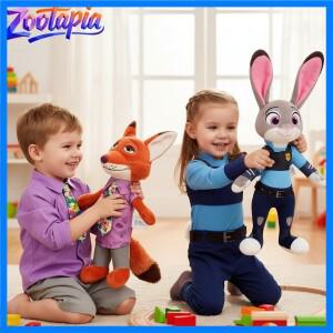 주토피아 닉 & 주디 봉제 인형 - 귀여운 봉제 인형 크리스마스 생일 선물