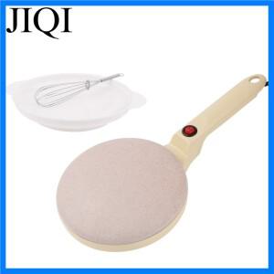 자동 전기 크레페 메이커 논스틱 세라믹 글레이즈 코팅 20cm 핸들형 타코 팬케이크 스프링롤 베이킹 플레이