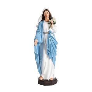 TALPGOD 축복받은 성모 마리아상, 10인치 마리아상 가톨릭 제단 홈 데코, 마리아를 위한 종교 선물, 미술 핸드 페인팅 르네상스 조각 컬렉션