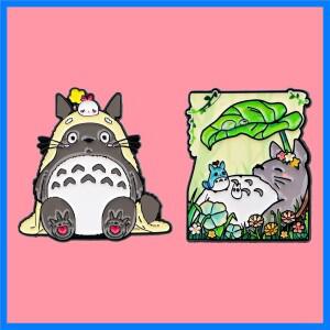 만화 동물 에나멜 핀 귀여운 애니메이션 피규어 브로치 메탈 핀 배지 백팩 의류 액세서리 패션 쥬얼리 선물