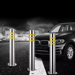 주차장 볼라드 일자형 스틸 차단봉 펜스 기둥 안전콘 이동식 주차 도로