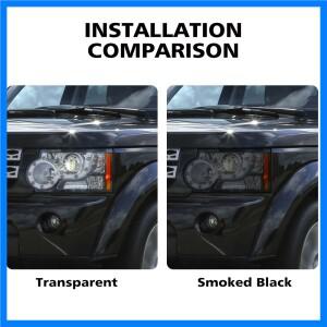 랜드로버 디스커버리 5 4 LR4 2010-2026 스모크 블랙 프리컷 헤드라이트 보호 필름 TPU PPF 키트 스크래치