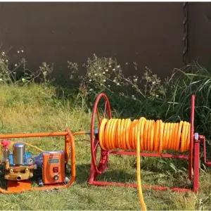 농업용 호스릴 정원용 200m 원예 이동식 보관대 카트 물호스 워터릴