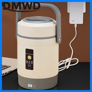 DMWD USB 전기 가열 도시락 스테인리스 스틸 음식 보온 용기 일정온도 65도 유지 ℃ 홈카