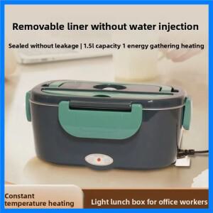 대용량 플라스틱 가열 도시락통 숟가락 포함 신형 음식 보온기 전기 자동차 및 트럭 가정 사무실용